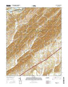 McCloud Tennessee Current topographic map, 1:24000 scale, 7.5 X 7.5 Minute, Year 2016