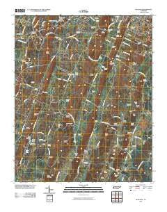 McDonald Tennessee Historical topographic map, 1:24000 scale, 7.5 X 7.5 Minute, Year 2010
