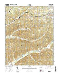 McEwen Tennessee Current topographic map, 1:24000 scale, 7.5 X 7.5 Minute, Year 2016