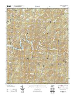 McFarland Tennessee Historical topographic map, 1:24000 scale, 7.5 X 7.5 Minute, Year 2013