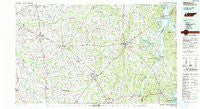 McKenzie Tennessee Historical topographic map, 1:100000 scale, 30 X 60 Minute, Year 1986