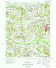 McKenzie Tennessee Historical topographic map, 1:62500 scale, 15 X 15 Minute, Year 1977