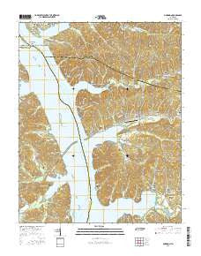 McKinnon Tennessee Current topographic map, 1:24000 scale, 7.5 X 7.5 Minute, Year 2016