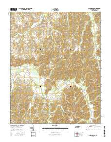 McLemoresville Tennessee Current topographic map, 1:24000 scale, 7.5 X 7.5 Minute, Year 2016