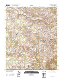 McMinnville Tennessee Historical topographic map, 1:24000 scale, 7.5 X 7.5 Minute, Year 2013