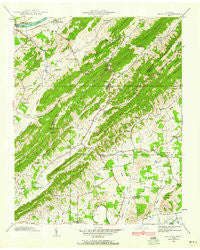 Mc Cloud Tennessee Historical topographic map, 1:24000 scale, 7.5 X 7.5 Minute, Year 1939