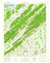 Mc Cloud Tennessee Historical topographic map, 1:24000 scale, 7.5 X 7.5 Minute, Year 1961