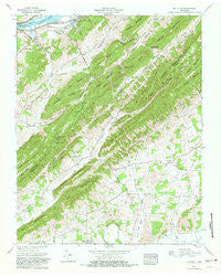 Mc Cloud Tennessee Historical topographic map, 1:24000 scale, 7.5 X 7.5 Minute, Year 1961