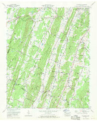 Mc Donald Tennessee Historical topographic map, 1:24000 scale, 7.5 X 7.5 Minute, Year 1967