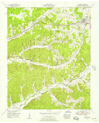 Mc Ewen Tennessee Historical topographic map, 1:24000 scale, 7.5 X 7.5 Minute, Year 1952
