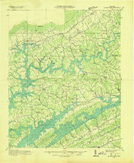 Mc Lean Rock Tennessee Historical topographic map, 1:48000 scale, 15 X 15 Minute, Year 1936