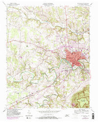 Mc Minnville Tennessee Historical topographic map, 1:24000 scale, 7.5 X 7.5 Minute, Year 1953