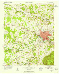 Mc Minnville Tennessee Historical topographic map, 1:24000 scale, 7.5 X 7.5 Minute, Year 1953