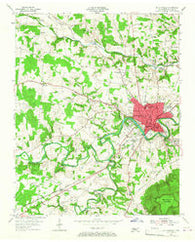 Mc Minnville Tennessee Historical topographic map, 1:24000 scale, 7.5 X 7.5 Minute, Year 1953