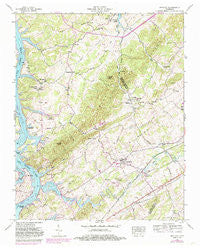 Meadow Tennessee Historical topographic map, 1:24000 scale, 7.5 X 7.5 Minute, Year 1952