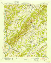 Meadow Tennessee Historical topographic map, 1:24000 scale, 7.5 X 7.5 Minute, Year 1940