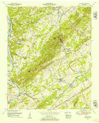 Meadow Tennessee Historical topographic map, 1:24000 scale, 7.5 X 7.5 Minute, Year 1952
