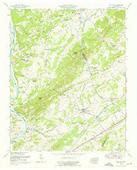 Meadow Tennessee Historical topographic map, 1:24000 scale, 7.5 X 7.5 Minute, Year 1952