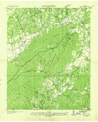 Mecca Tennessee Historical topographic map, 1:24000 scale, 7.5 X 7.5 Minute, Year 1934