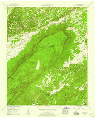 Mecca Tennessee Historical topographic map, 1:24000 scale, 7.5 X 7.5 Minute, Year 1957