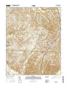 Medina Tennessee Current topographic map, 1:24000 scale, 7.5 X 7.5 Minute, Year 2016