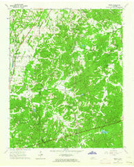 Medon Tennessee Historical topographic map, 1:24000 scale, 7.5 X 7.5 Minute, Year 1961