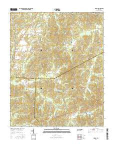 Medon Tennessee Current topographic map, 1:24000 scale, 7.5 X 7.5 Minute, Year 2016