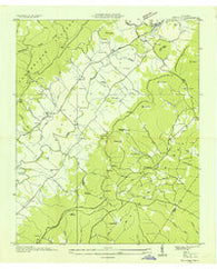 Melvine Tennessee Historical topographic map, 1:24000 scale, 7.5 X 7.5 Minute, Year 1935