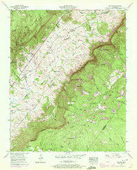 Melvine Tennessee Historical topographic map, 1:24000 scale, 7.5 X 7.5 Minute, Year 1956