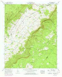 Melvine Tennessee Historical topographic map, 1:24000 scale, 7.5 X 7.5 Minute, Year 1956