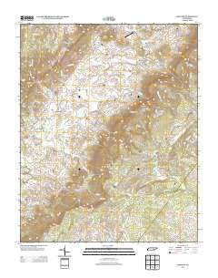 Melvine Tennessee Historical topographic map, 1:24000 scale, 7.5 X 7.5 Minute, Year 2013