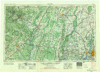 Memphis Tennessee Historical topographic map, 1:250000 scale, 1 X 2 Degree, Year 1956