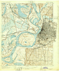 Memphis Tennessee Historical topographic map, 1:62500 scale, 15 X 15 Minute, Year 1927