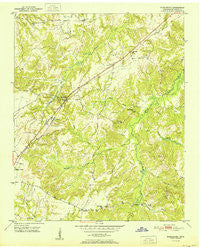 Middleburg Tennessee Historical topographic map, 1:24000 scale, 7.5 X 7.5 Minute, Year 1951
