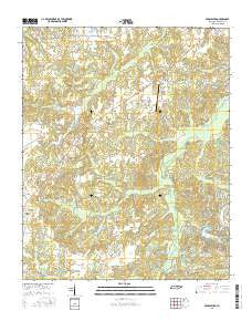 Middleburg Tennessee Current topographic map, 1:24000 scale, 7.5 X 7.5 Minute, Year 2016