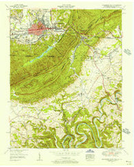 Middlesboro South Kentucky Historical topographic map, 1:24000 scale, 7.5 X 7.5 Minute, Year 1955