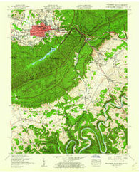 Middlesboro South Kentucky Historical topographic map, 1:24000 scale, 7.5 X 7.5 Minute, Year 1959
