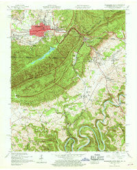 Middlesboro South Kentucky Historical topographic map, 1:24000 scale, 7.5 X 7.5 Minute, Year 1959