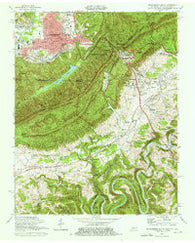 Middlesboro South Kentucky Historical topographic map, 1:24000 scale, 7.5 X 7.5 Minute, Year 1974