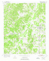 Middleton Tennessee Historical topographic map, 1:24000 scale, 7.5 X 7.5 Minute, Year 1950