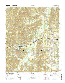 Middleton Tennessee Current topographic map, 1:24000 scale, 7.5 X 7.5 Minute, Year 2016