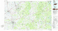 Milan Tennessee Historical topographic map, 1:100000 scale, 30 X 60 Minute, Year 1986