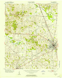 Milan Tennessee Historical topographic map, 1:24000 scale, 7.5 X 7.5 Minute, Year 1952
