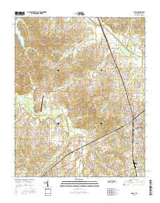 Milan Tennessee Current topographic map, 1:24000 scale, 7.5 X 7.5 Minute, Year 2016