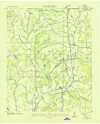 Milky Way Tennessee Historical topographic map, 1:24000 scale, 7.5 X 7.5 Minute, Year 1936