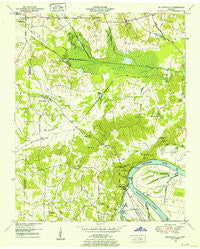 Milledgeville Tennessee Historical topographic map, 1:24000 scale, 7.5 X 7.5 Minute, Year 1949
