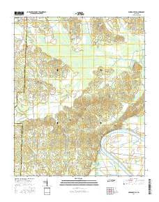 Milledgeville Tennessee Current topographic map, 1:24000 scale, 7.5 X 7.5 Minute, Year 2016