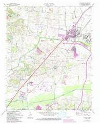 Millington Tennessee Historical topographic map, 1:24000 scale, 7.5 X 7.5 Minute, Year 1971