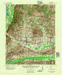 Millington Tennessee Historical topographic map, 1:62500 scale, 15 X 15 Minute, Year 1942