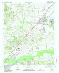Millington Tennessee Historical topographic map, 1:24000 scale, 7.5 X 7.5 Minute, Year 1971